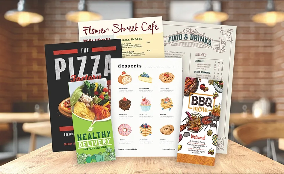 Menu printing Chelmsford
