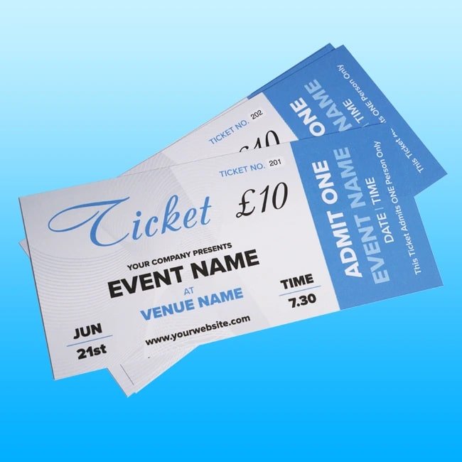 Tickets Printing Chelmsford